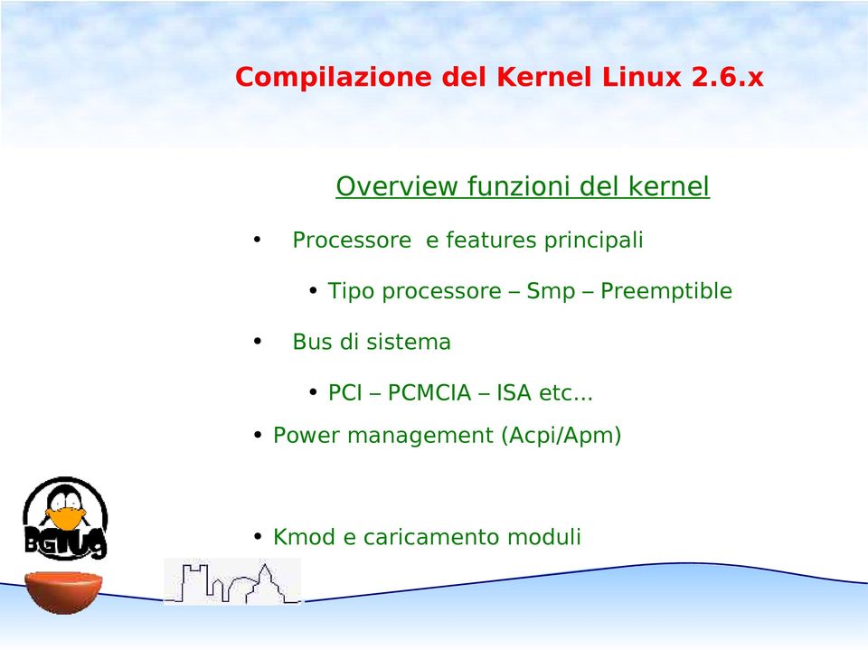 Preemptible Bus di sistema PCI PCMCIA ISA etc.