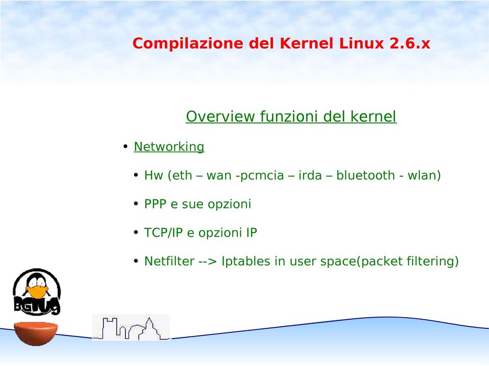 e sue opzioni TCP/IP e opzioni IP Netfilter