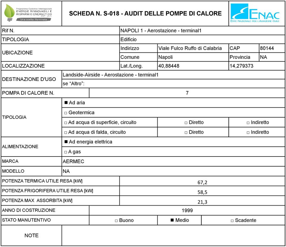 POTENZA FRIGORIFERA UTILE RESA [kw] 58,5 POTENZA