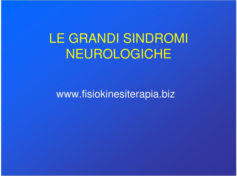 NEUROLOGICHE