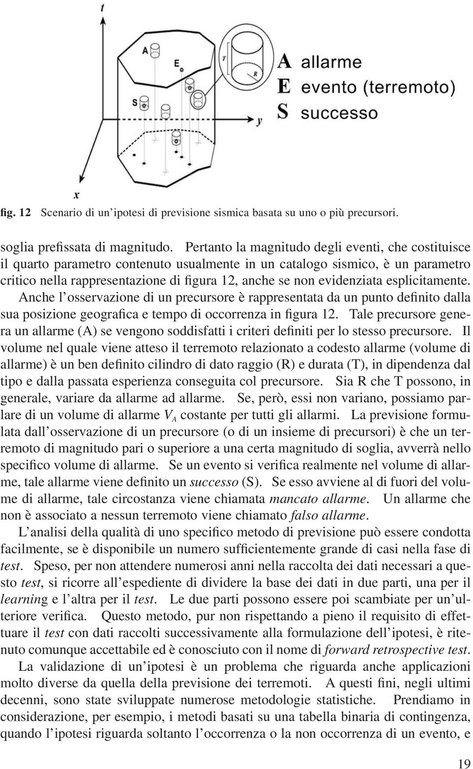 evidenziata esplicitamente. Anche l osservazione di un precursore è rappresentata da un punto definito dalla sua posizione geografica e tempo di occorrenza in figura 12.