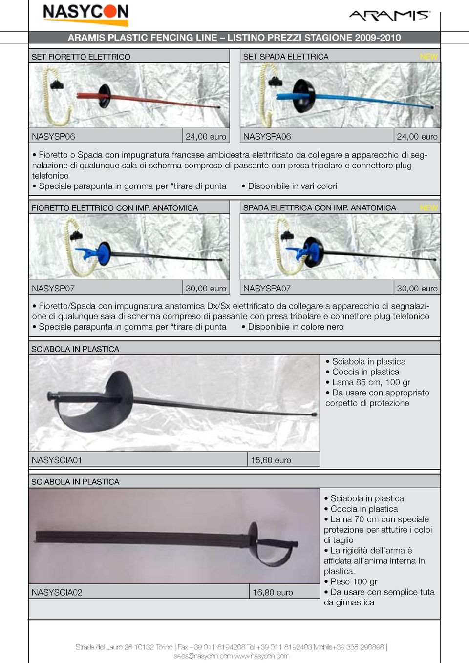 ANATOMICA SPADA ELETTRICA CON IMP.