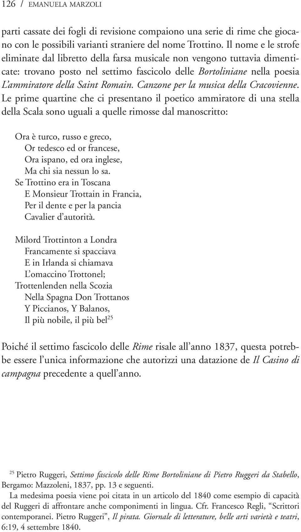 Canzone per la musica della Cracovienne.