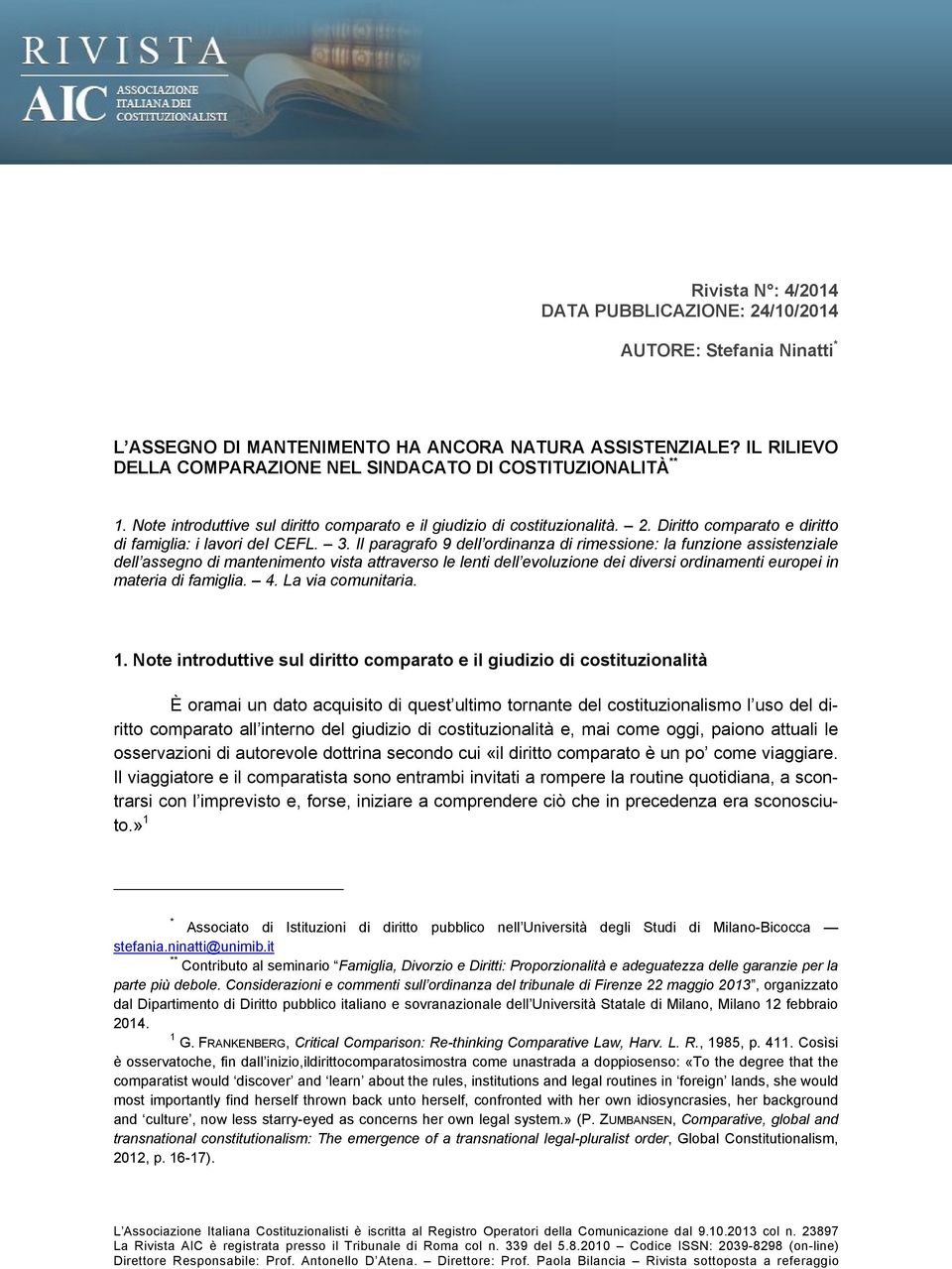 Diritto comparato e diritto di famiglia: i lavori del CEFL. 3.