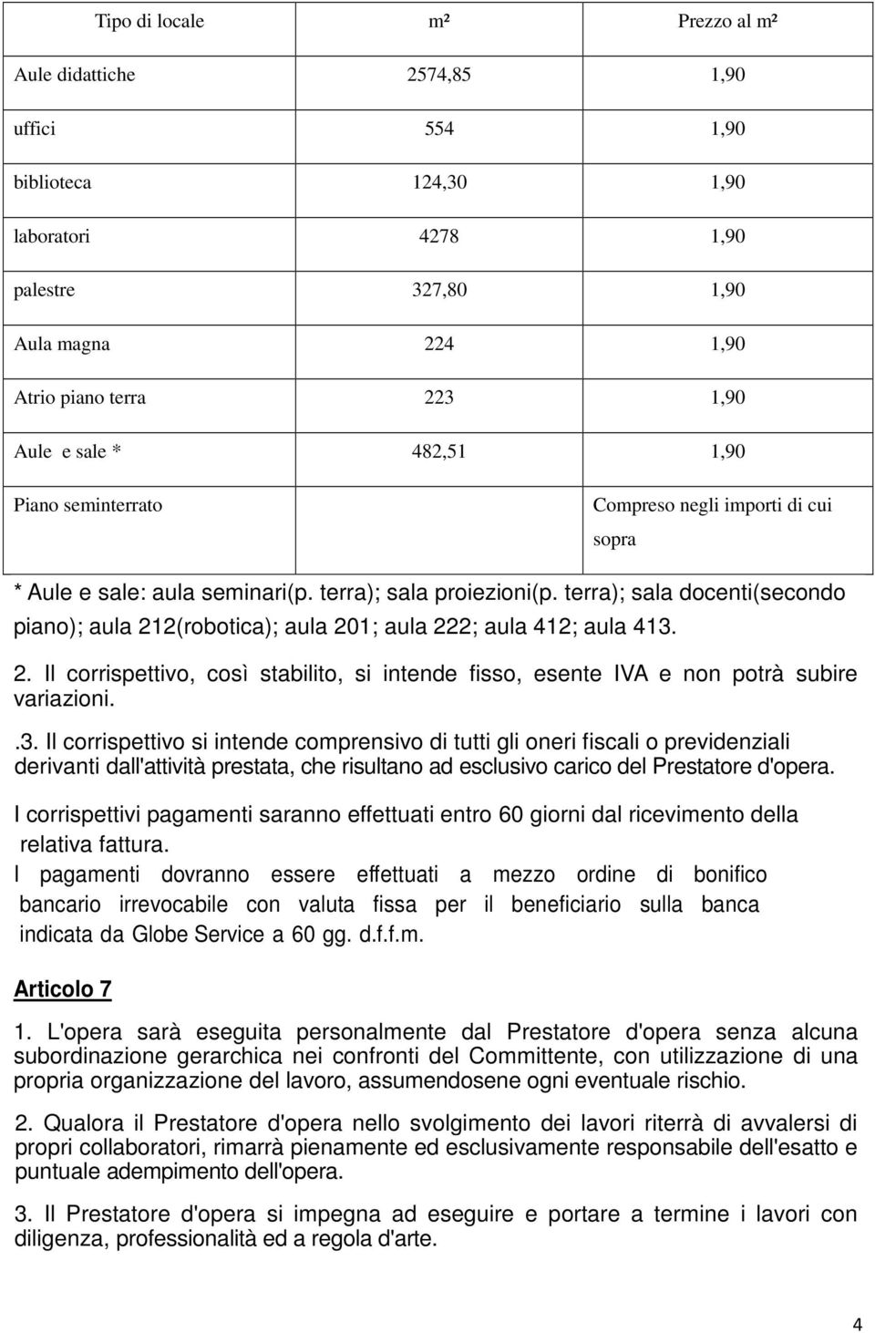 terra); sala docenti(secondo piano); aula 212(robotica); aula 201; aula 222; aula 412; aula 413.