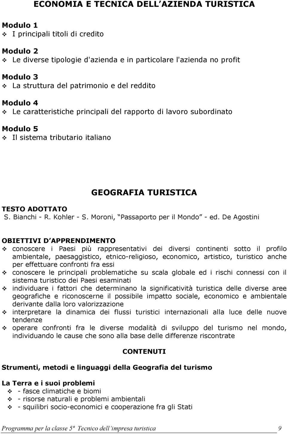 Moroni, Passaporto per il Mondo - ed.