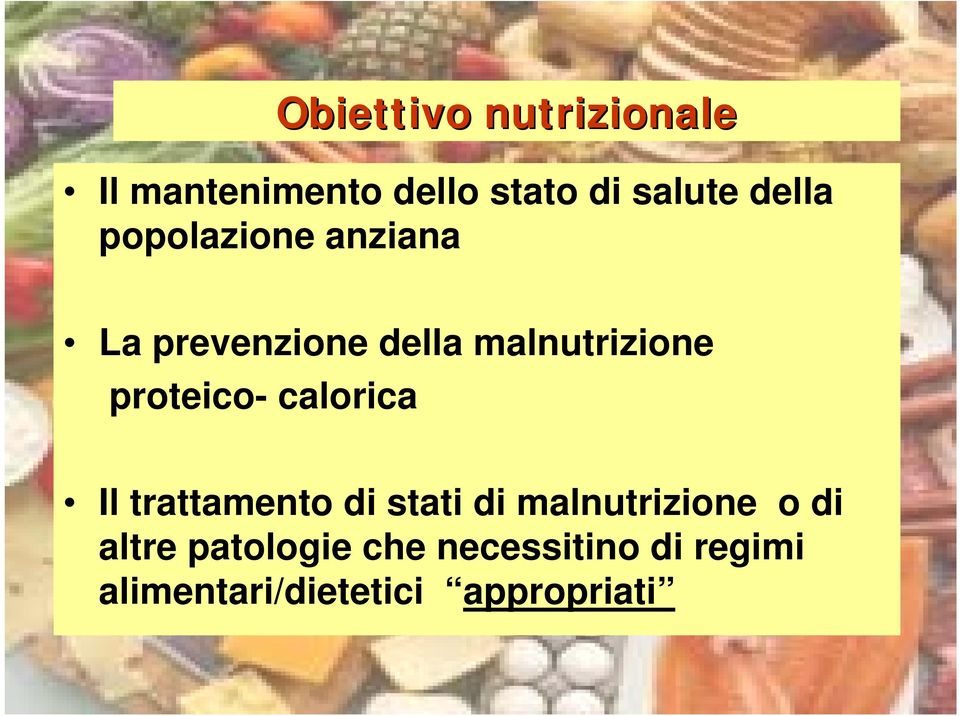 proteico- calorica Il trattamento di stati di malnutrizione o