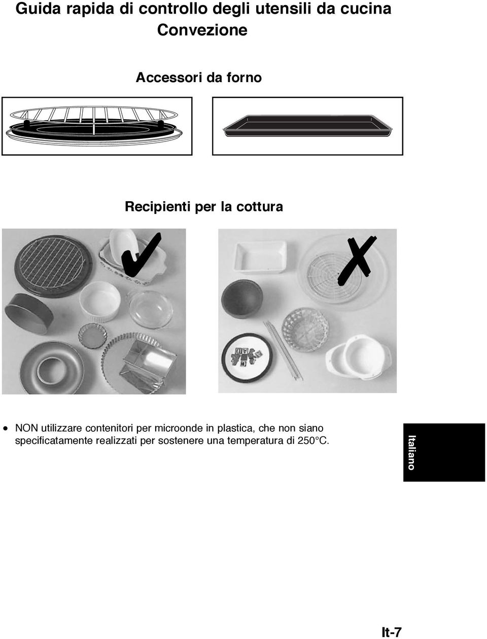 contenitori per microonde in plastica, che non siano