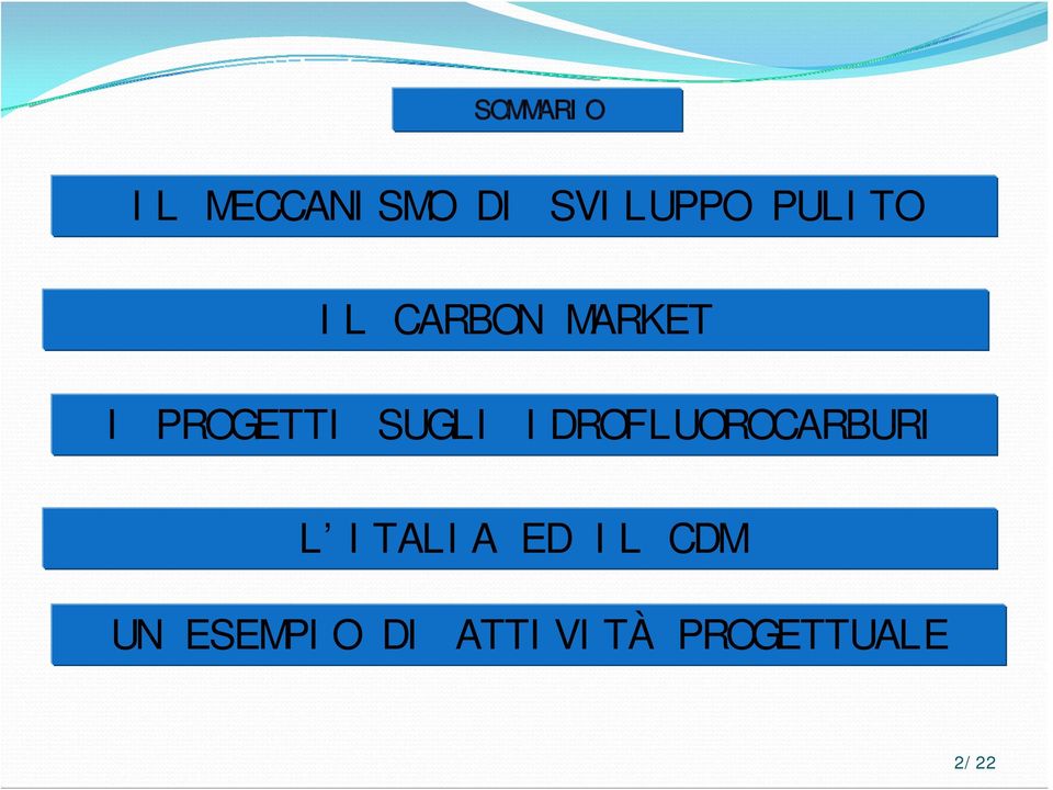 SUGLI IDROFLUOROCARBURI L ITALIA ED