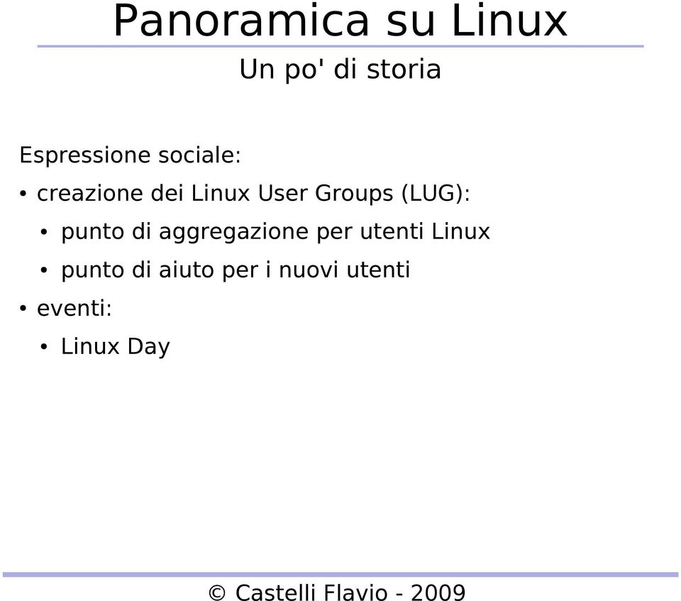punto di aggregazione per utenti Linux
