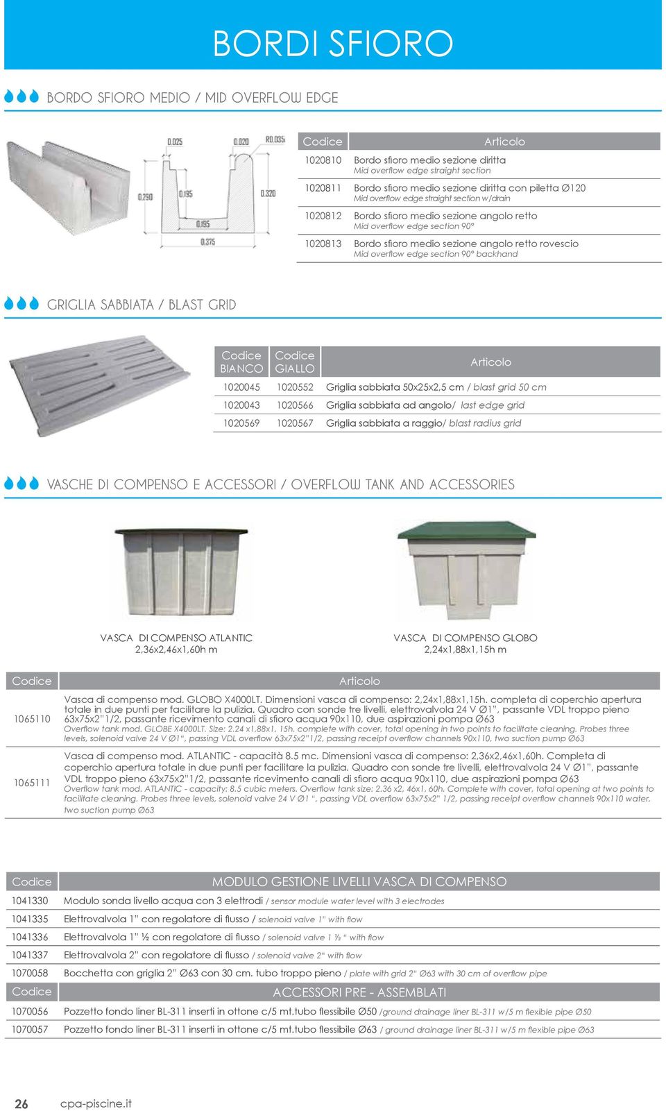 90 backhand griglia sabbiata / blast grid BIANCO GIALLO 1020045 1020552 Griglia sabbiata 50x25x2,5 cm / blast grid 50 cm 1020043 1020566 Griglia sabbiata ad angolo/ last edge grid 1020569 1020567