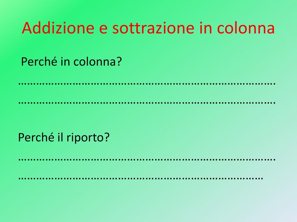 colonna Perché in