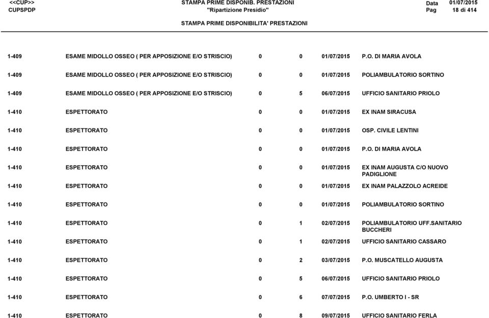 ESPETTORATO /7/25-4 ESPETTORATO /7/25-4 ESPETTORATO /7/25 POLIAMBULATORIO SORTINO -4 ESPETTORATO 2/7/25 POLIAMBULATORIO UFF.