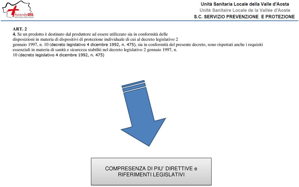 protezione individuale di cui al decreto legislativo 2 gennaio 1997, n. 10 (decreto legislativo 4 dicembre 1992, n.