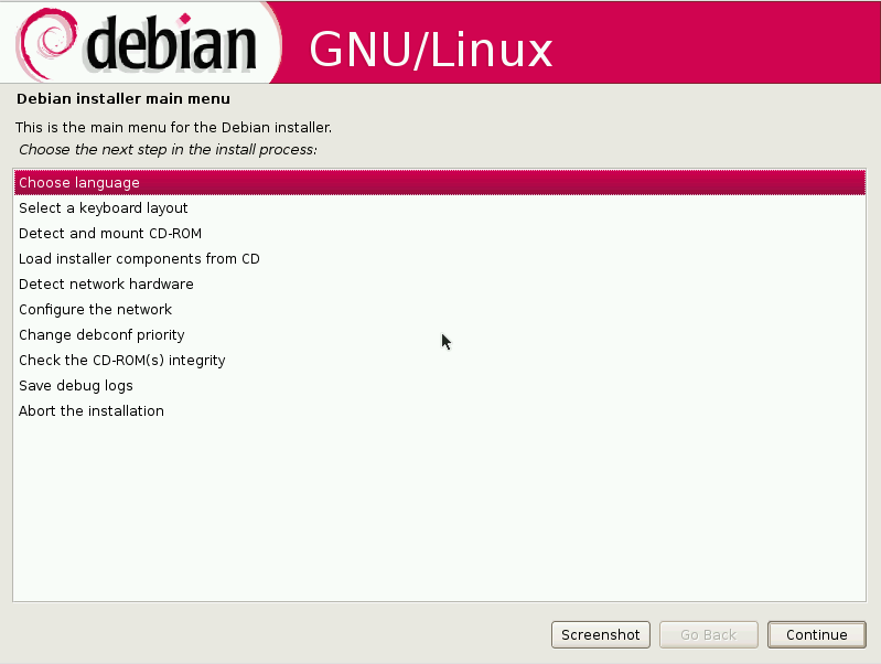 Debian Installazione Grafica Pro Semplice da usare perché si installa