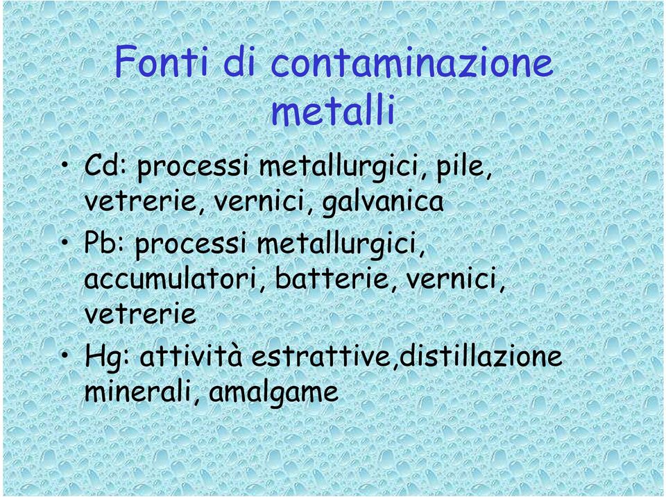 processi metallurgici, accumulatori, batterie,