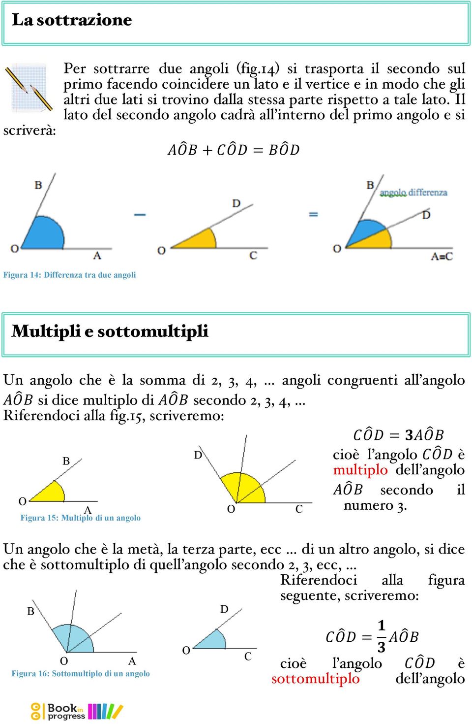 Il lato del secondo angolo cadrà all interno del primo angolo e si!!! +!!! =!