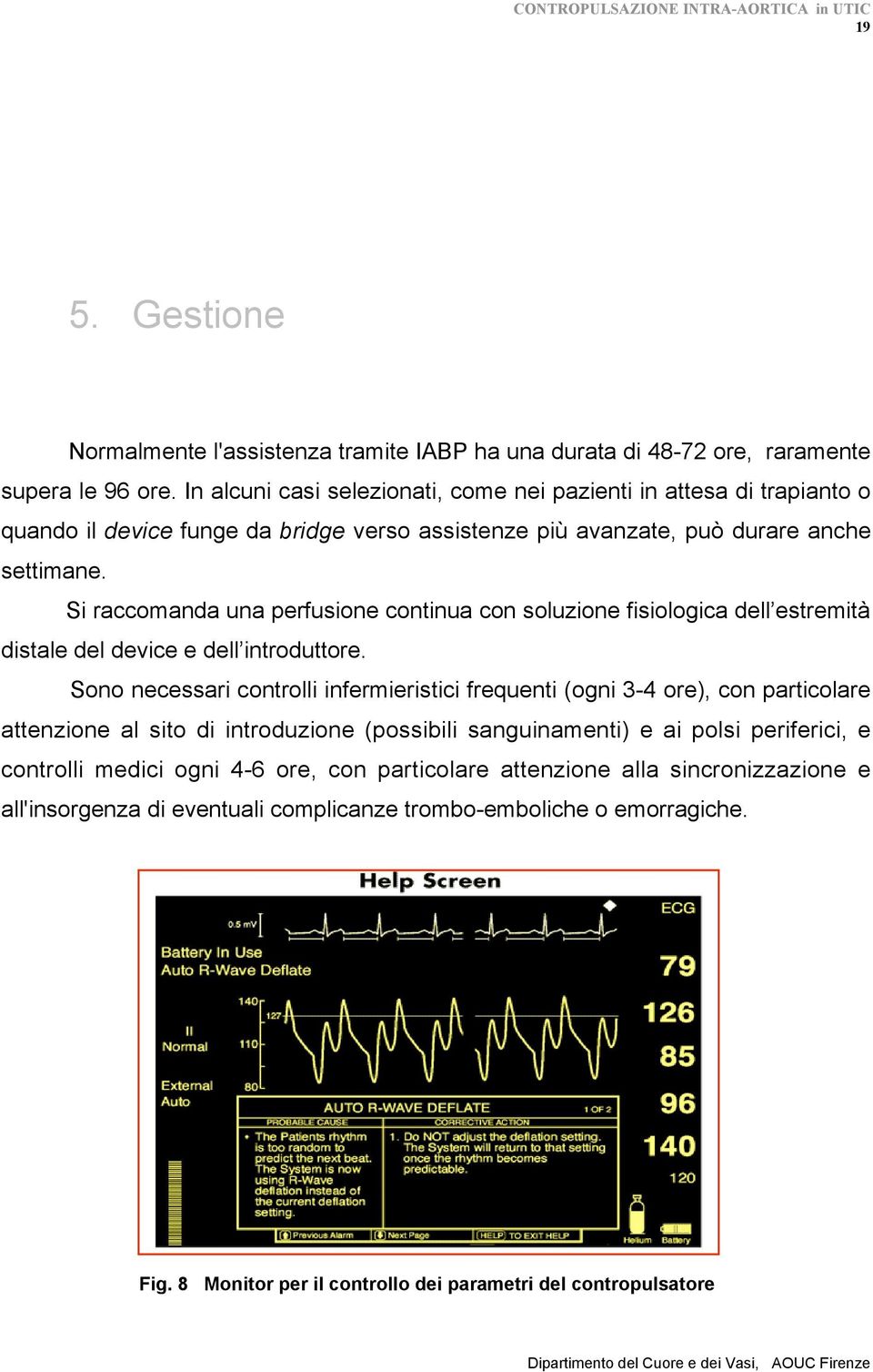 Si raccomanda una perfusione continua con soluzione fisiologica dell estremità distale del device e dell introduttore.