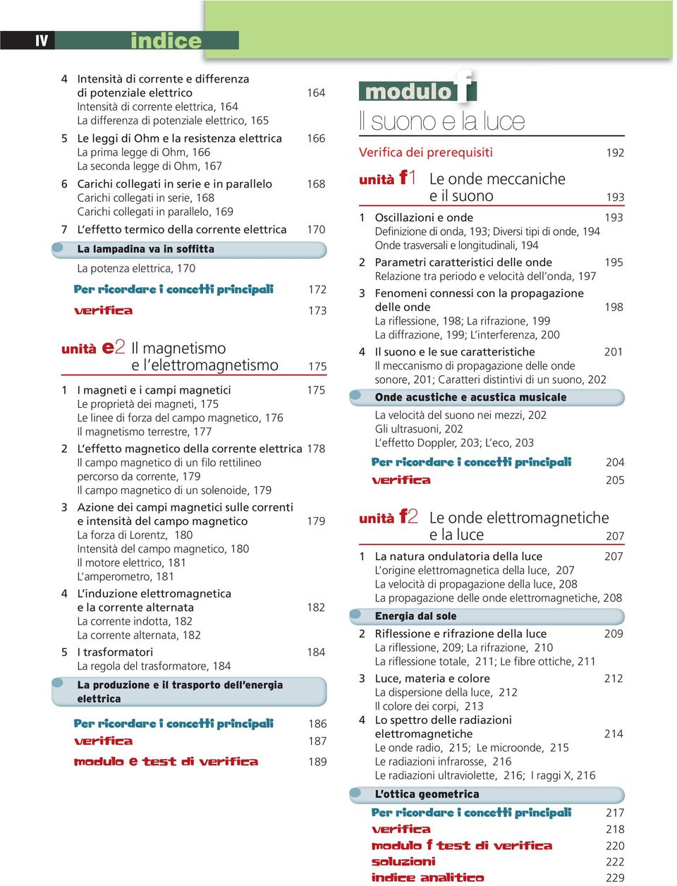 170 L lmpdin v in soffitt L potenz elettric, 170 Per ricordre i concetti principli 172 Verific 173 unità e2 Il mgnetismo e l elettromgnetismo 175 1 I mgneti e i cmpi mgnetici 175 Le proprietà dei