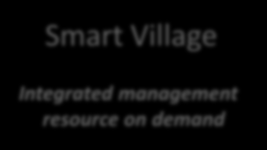 Progetti Ricerca di Sistema Elettrico : PAR 12-14 Smart Village Lumiere Smart Appliance City2.