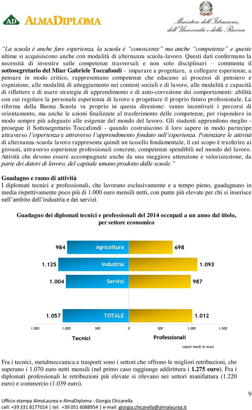 esperienze, a pensare in modo critico, rappresentano competenze che educano ai processi di pensiero e cognizione, alle modalità di atteggiamento nei contesti sociali e di lavoro, alle modalità e