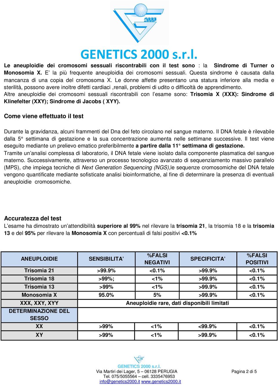 Le donne affette presentano una statura inferiore alla media e sterilità, possono avere inoltre difetti cardiaci,renali, problemi di udito o difficoltà de apprendimento.