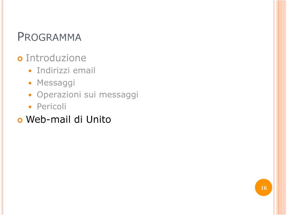 Operazioni sui messaggi