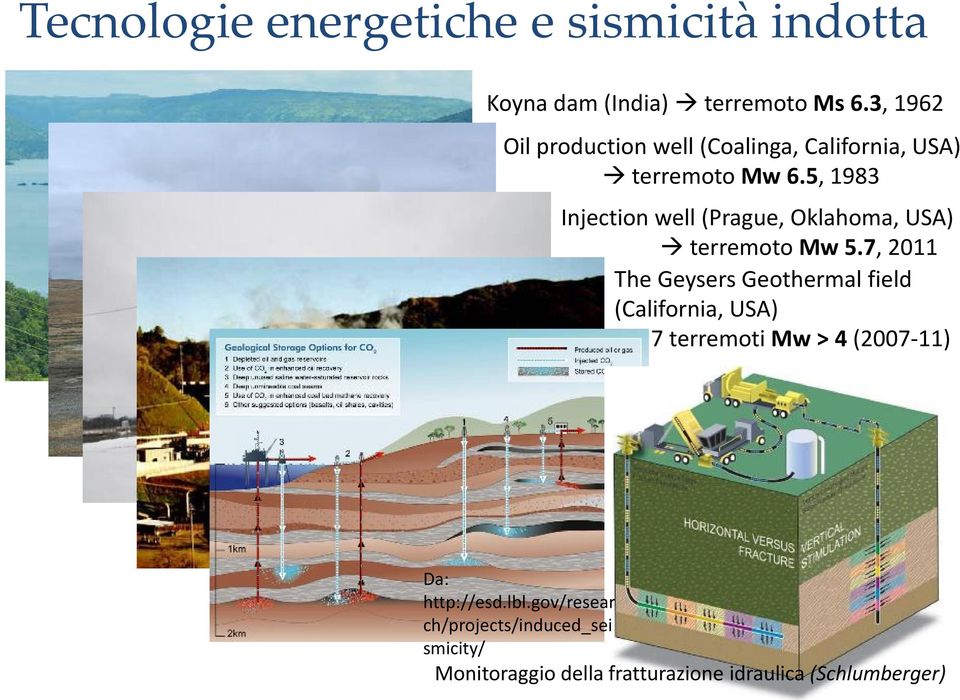 5, 1983 Injection well (Prague, Oklahoma, USA) terremoto Mw 5.