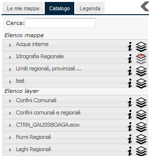 pkz012-57-1.0_cartanet_regione_lazio_manuale_utente_geoportale Page 10 of 19 Informazioni: Consente di visualizzare i metadati del servizio WMS.