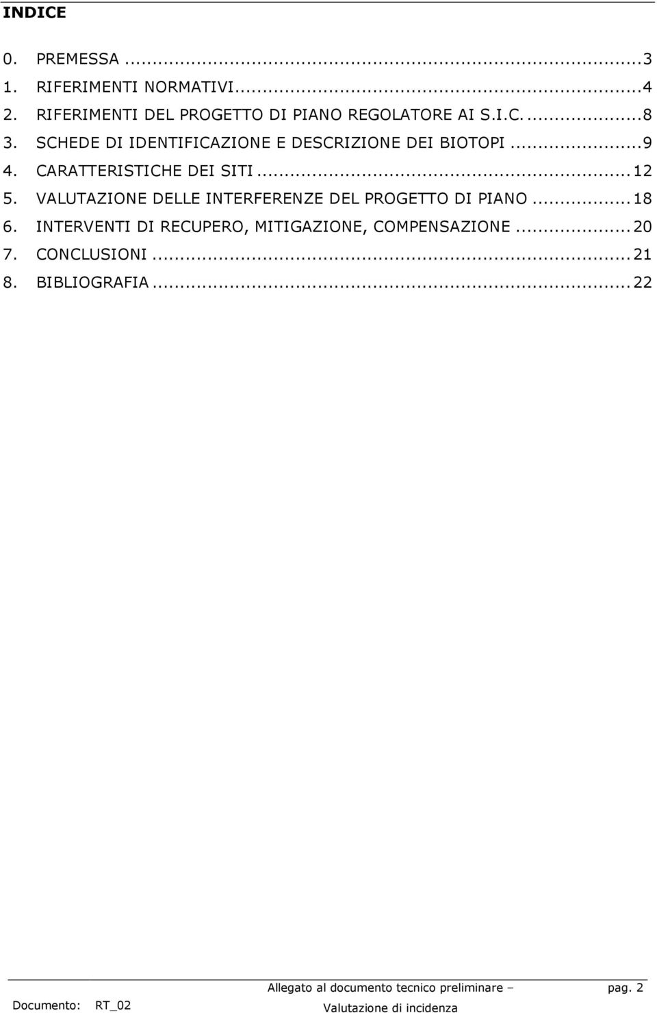 SCHEDE DI IDENTIFICAZIONE E DESCRIZIONE DEI BIOTOPI...9 4. CARATTERISTICHE DEI SITI...12 5.