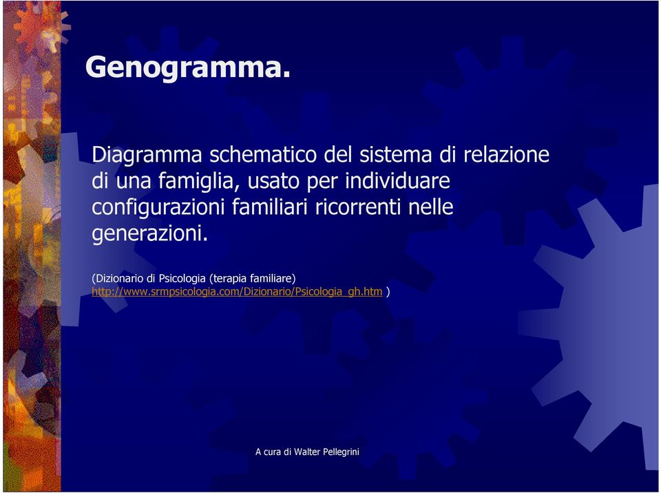 per individuare configurazioni familiari ricorrenti nelle generazioni.