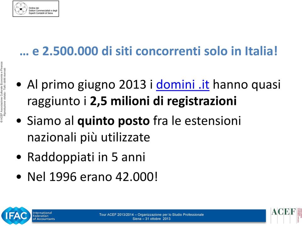 it hanno quasi raggiunto i 2,5 milioni di registrazioni