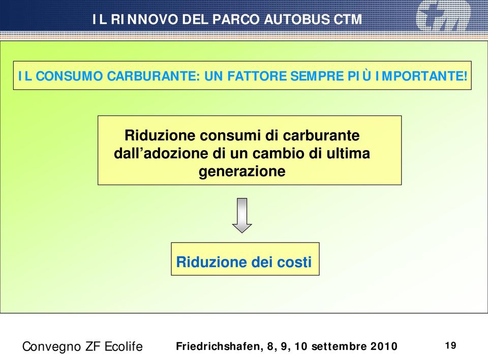 Riduzione consumi di carburante dall adozione di