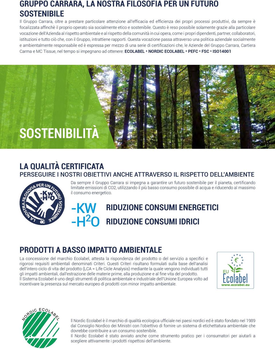 Questo è reso possibile solamente grazie alla particolare vocazione dell Azienda al rispetto ambientale e al rispetto della comunità in cui opera, come i propri dipendenti, partner, collaboratori,