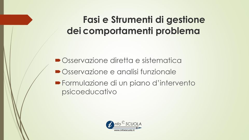 e sistematica Osservazione e analisi