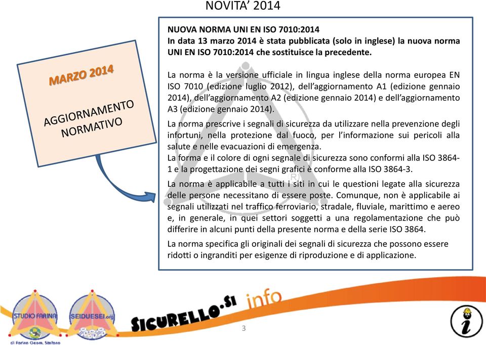 e dell aggiornamento A3 (edizione gennaio 2014).