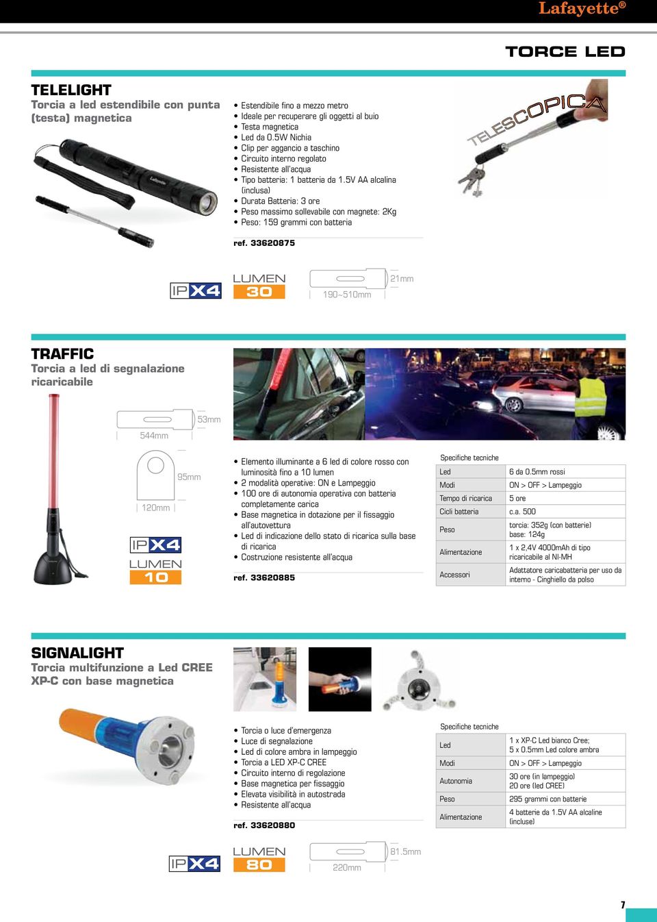 5V AA alcalina (inclusa) Durata Batteria: 3 ore Peso massimo sollevabile con magnete: 2Kg Peso: 159 grammi con batteria ref.