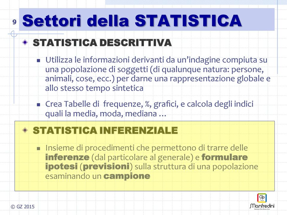 ) per dare ua rappresetazioe globale e allo stesso tempo sitetica Crea Tabelle di frequeze, %, grafici, e calcola degli idici quali