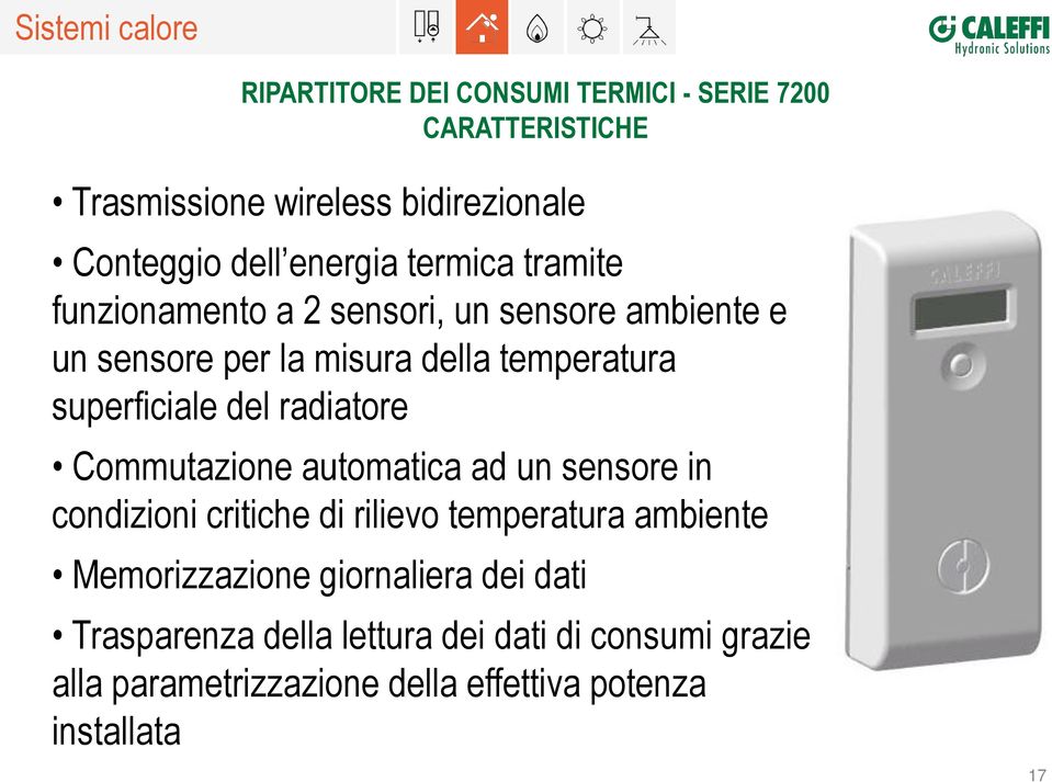 radiatore Commutazione automatica ad un sensore in condizioni critiche di rilievo temperatura ambiente Memorizzazione