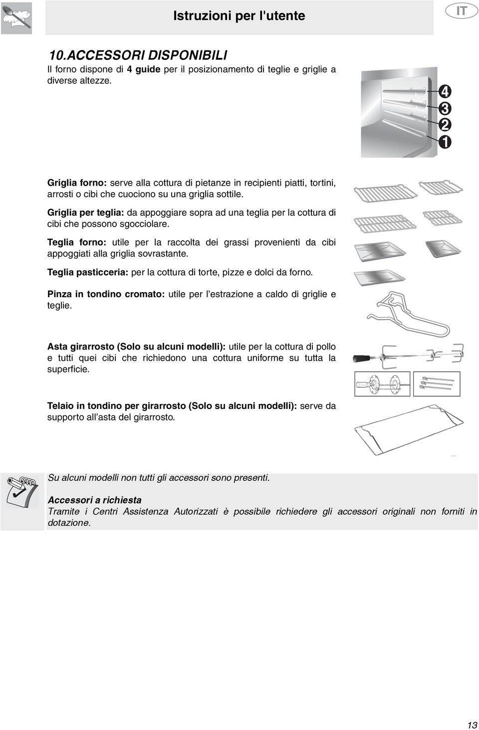 Griglia per teglia: da appoggiare sopra ad una teglia per la cottura di cibi che possono sgocciolare.