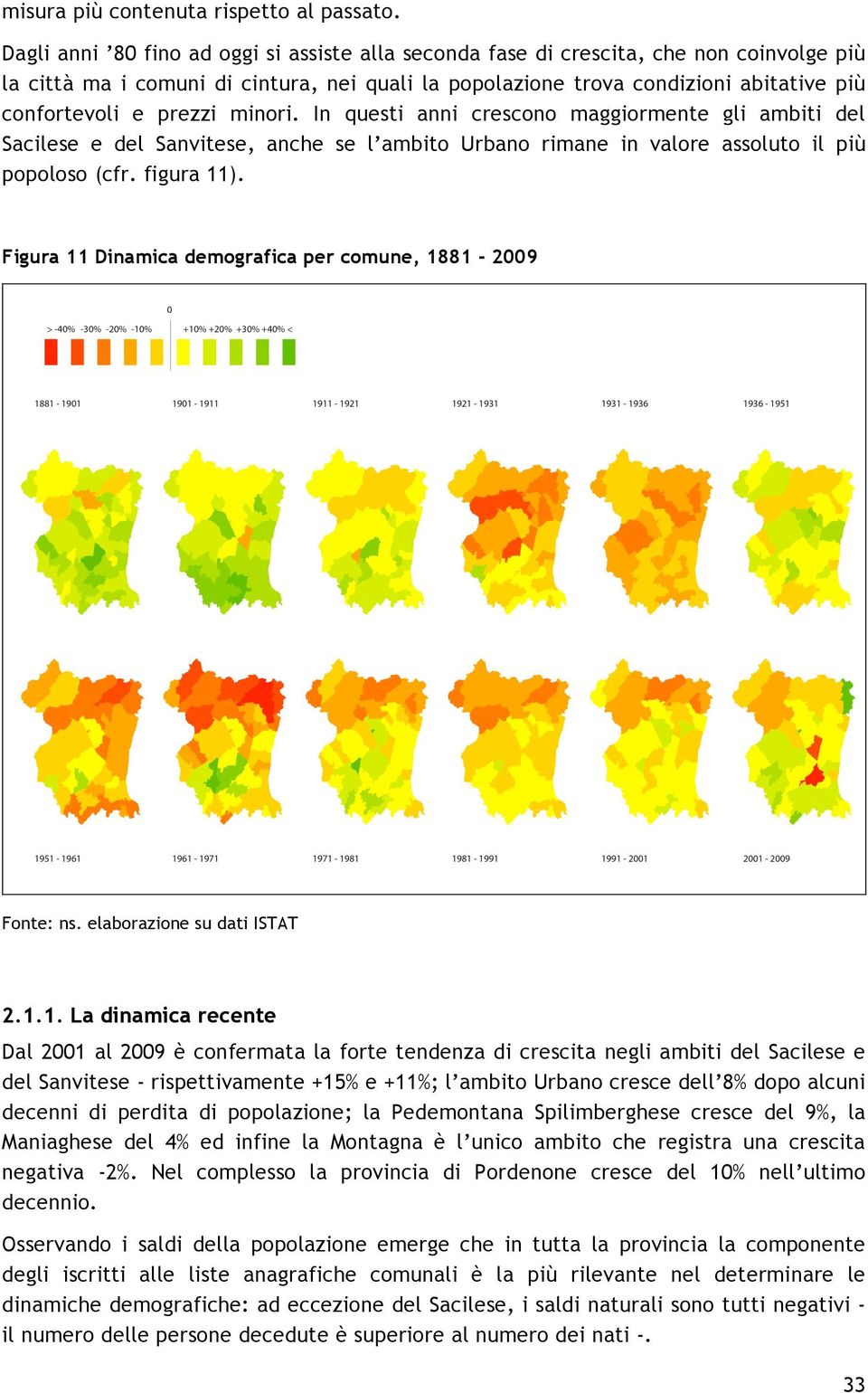 prezzi minori. In questi anni crescono maggiormente gli ambiti del Sacilese e del Sanvitese, anche se l ambito Urbano rimane in valore assoluto il più popoloso (cfr. figura 11).