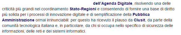 per la sicurezza informatica