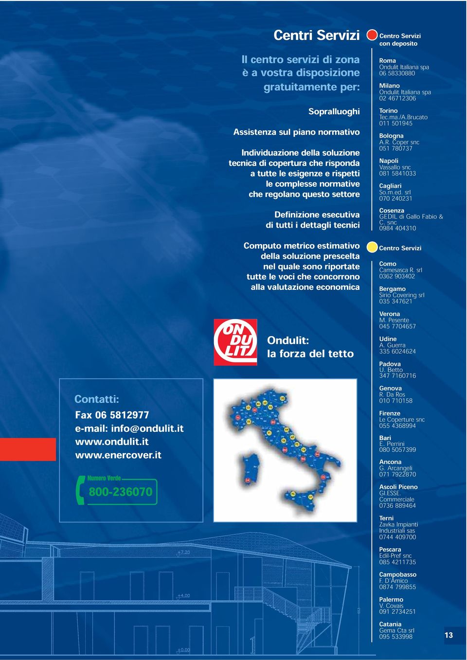 risponda a tutte le esigenze e rispetti le complesse normative che regolano questo settore Definizione esecutiva di tutti i dettagli tecnici Computo metrico estimativo della soluzione prescelta nel