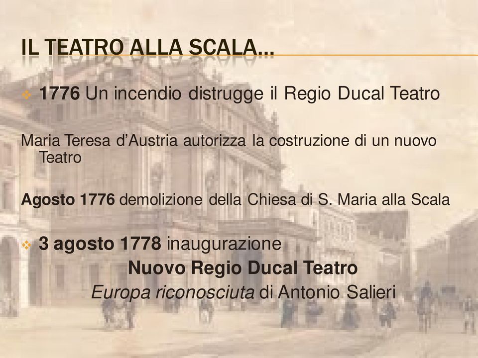 Agosto 1776 demolizione della Chiesa di S.