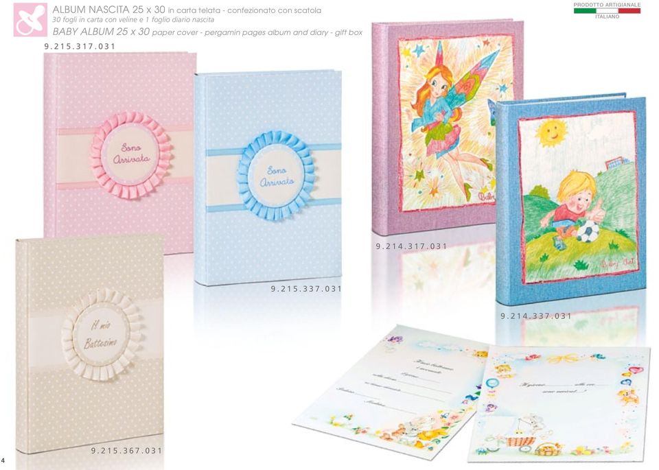 25 x 30 paper cover - pergamin pages album and diary - gift box 9.