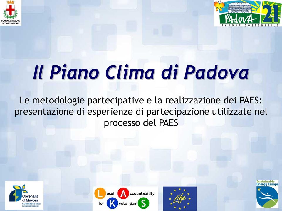 presentazione di esperienze di