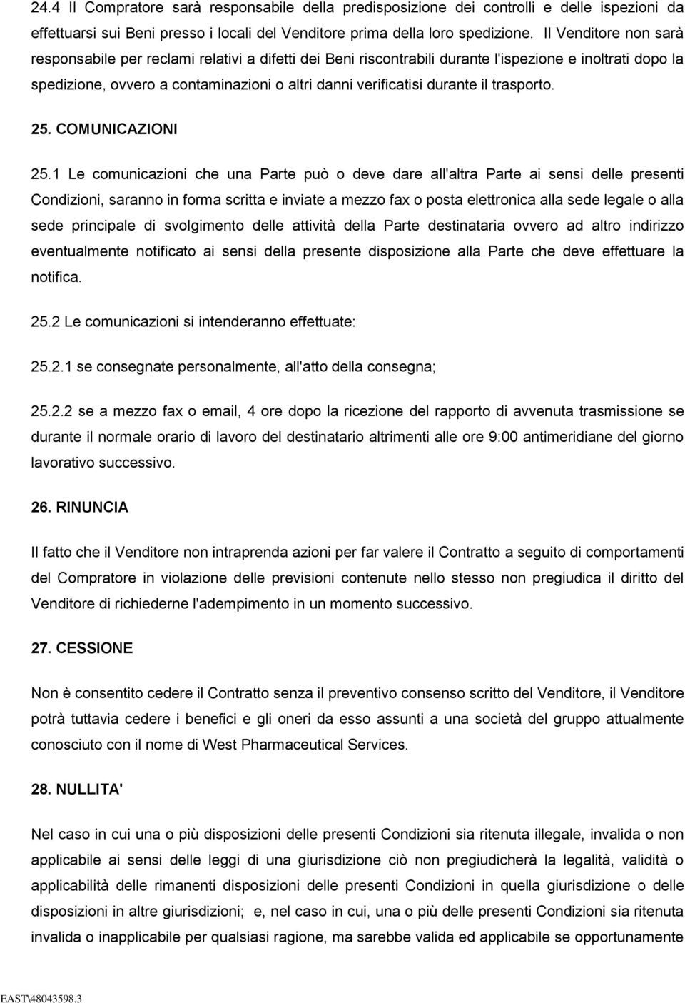 il trasporto. 25. COMUNICAZIONI 25.