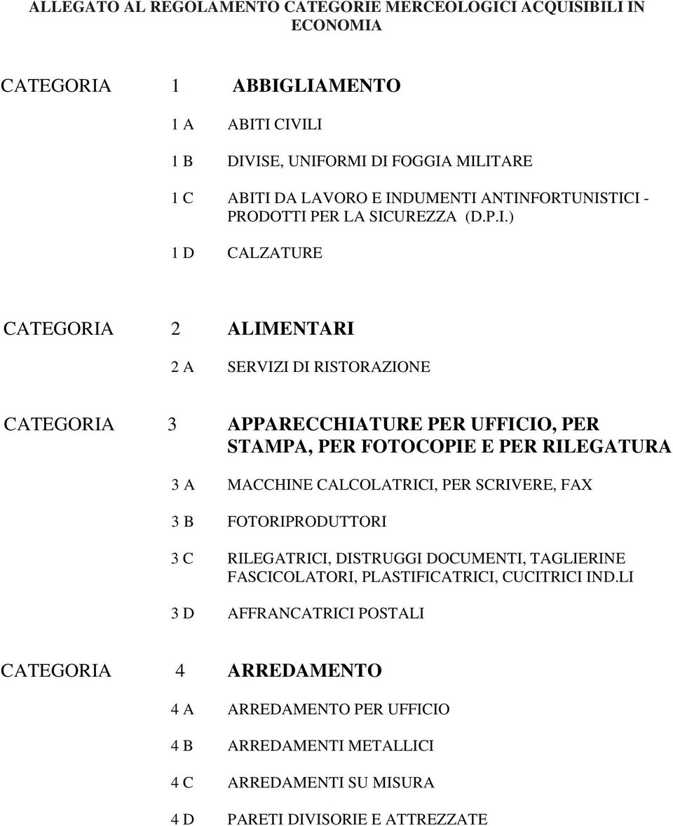 STAMPA, PER FOTOCOPIE E PER RILEGATURA 3 A MACCHINE CALCOLATRICI, PER SCRIVERE, FAX 3 B FOTORIPRODUTTORI 3 C RILEGATRICI, DISTRUGGI DOCUMENTI, TAGLIERINE FASCICOLATORI,