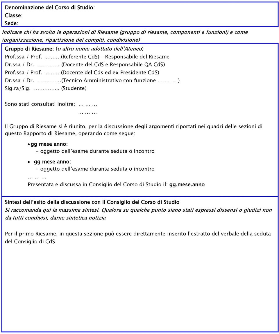 ssa / Dr...(Tecnico Amministrativo con funzione ) Sig.ra/Sig.