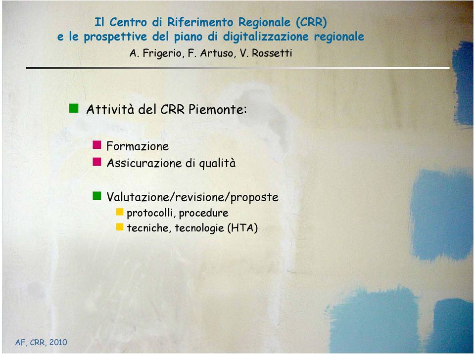 Valutazione/revisione/proposte